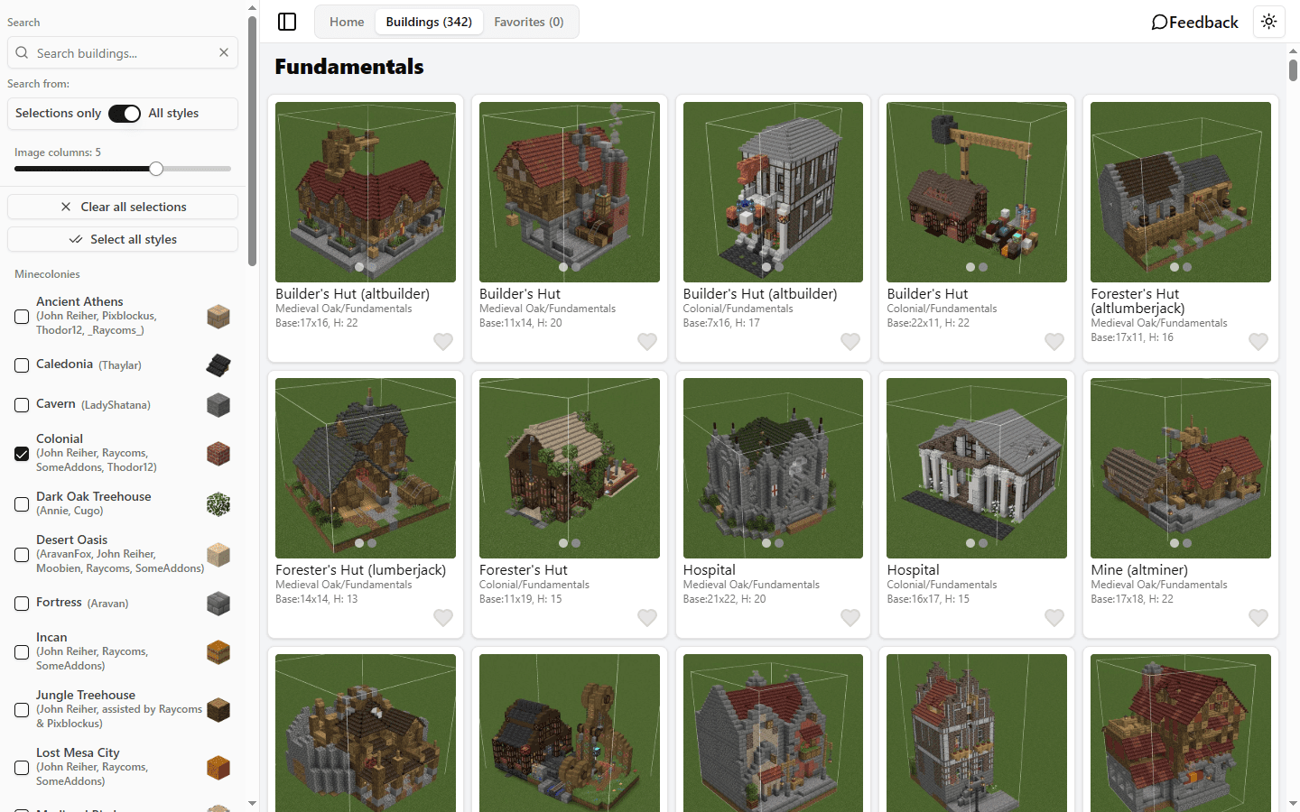 Minecolonies Style Explorer screenshot